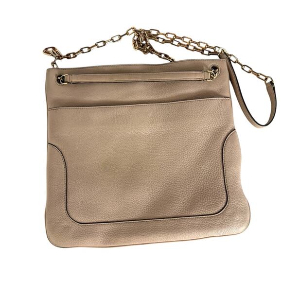 Tory Burch Pink / Beige Chain Strap Marsden Swingpack Crossbody Handbag - Picture 2 of 10